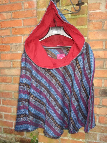 Damen poncho pullover kaputze - pullover,
