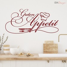 Wandtattoo Küche Guten Appetit Kochmütze Wand Aufkleber Esszimmer Esstisch Deko