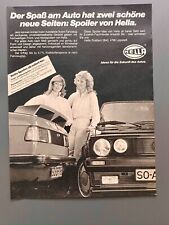 Hella Spoiler BMW E21 VW Golf 1 Tuning Oldtimer 1983 Vintage Ad Werbung Reklame