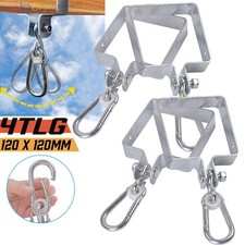 4X Schaukelschelle Schaukelhaken Massiv für Kantholz 120x120mm/12x12cm Schaukel