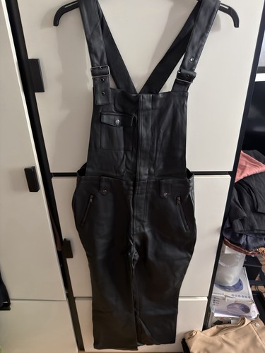 Latzhose kunstleder - latzhose,