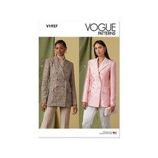 Vogue Schnittmuster V1927 - Blazer für Damen, doppelreihiger Verschluss