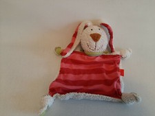 * Schmusetuch/Schnuffeltuch - Sigikid Hase Frottee rot pink grün ca.30cm