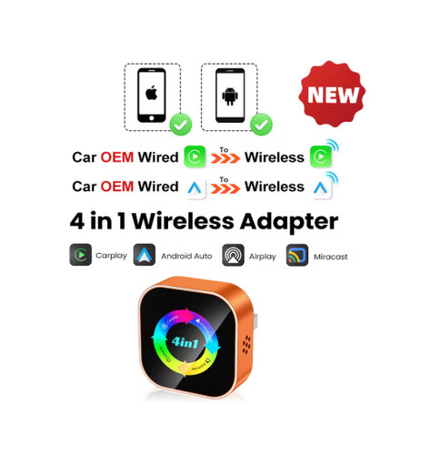 Wireless carplay adapter 4in1 - adapter,