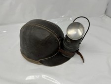 Bergmann Helm Antik Leder Vintage Coal Helmet Germany