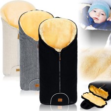 FILLIKID 100% LAMMFELL Winterfußsack Kind Baby Fußsack Kinderwagen Autositz Gr 0