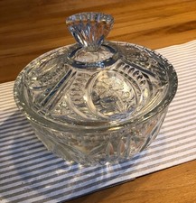 Vintage DDR Pressglas‑Schale