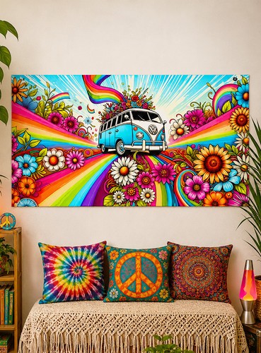 70er jahre hippie - jahre, bus