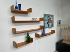 5 Stück Stylische Vintage 60er/70er Jahre Wandregale Holz Kiefer modern