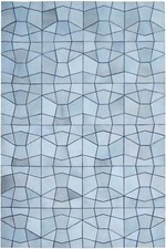 Leder Teppich Patchwork