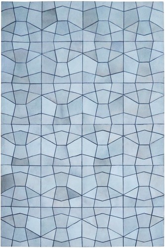 Leder teppich patchwork - leder,