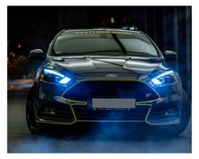 Led Tagfahrlicht Scheinwerfer schwarz Laufblinker für Ford Focus MK3 15-18