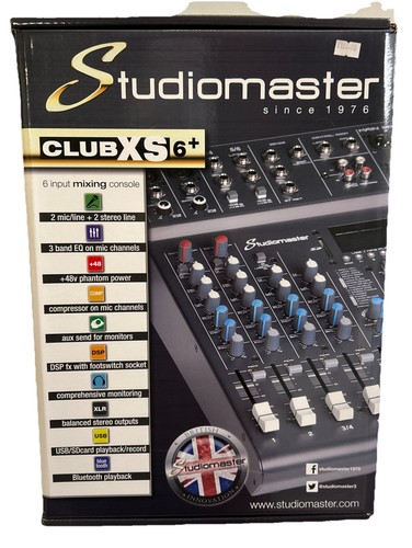 Studiomaster club xs6 kanal - xs6+,