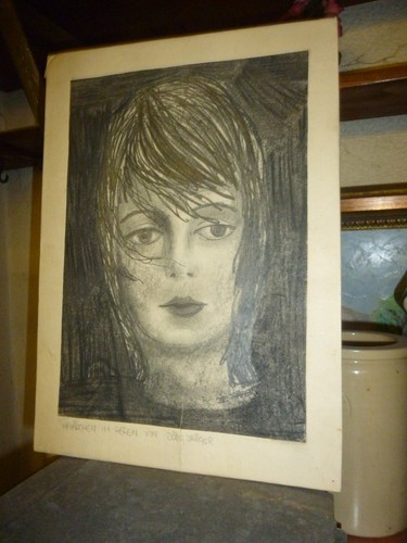 Jugendstil kohlezeichnung - jugendstil,