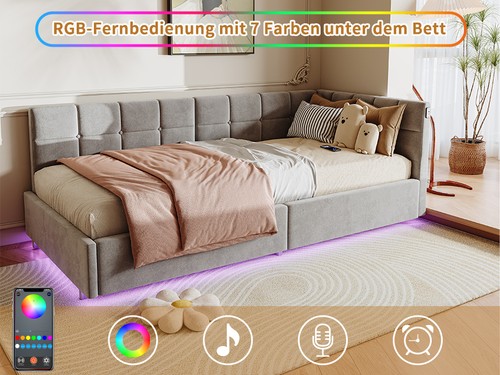 Boxspringbett 90x200 mit - 90x200,