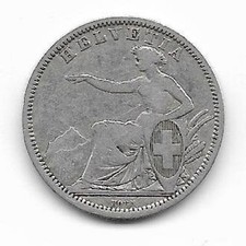1 Franken 1861 Schweiz  Silber Münze , H4/2