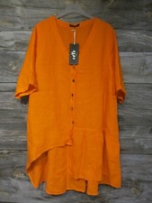 Dyb leinenbluse orange neu - dyb,