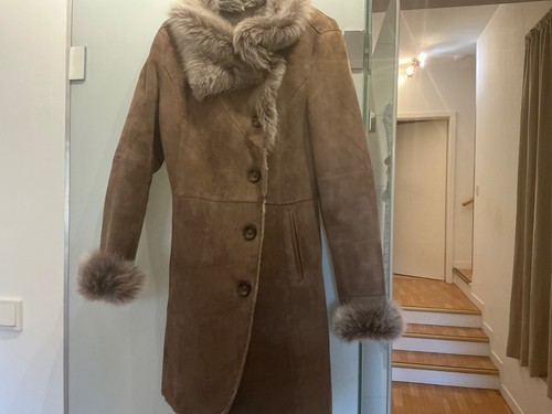 Echt lammfell mantel 38 - echt, gr.