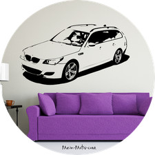 Wandtattoo bmw touring e61 - wandtattoo,
