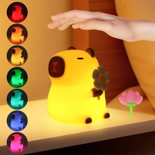 Kinder Nachtlicht Touch LED Nachttischlampe Silikon Nachtlampe Dimmbar USB
