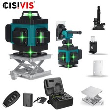 16 Line Laser Level Wasserwaage 4D 360° Kreuzlinienlaser Selbstnivellierend Kit