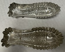 2x Vintage Puddingform Fisch
