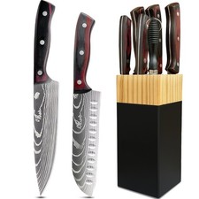 7tlg Edelstahl Küchenmesser