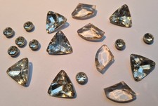 Strasssteine + künstliche Quarzsteine zum Aufnähen - Glitzersteine zum Annähen