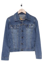 Damen Jeansjacke Blau Strass