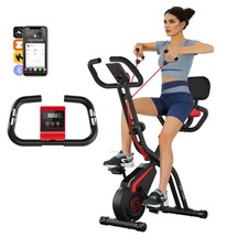 X-Bike Heimtrainer Faltbares Fitnessbike Fahrrad Trimmrad Hometrainer Ergometer