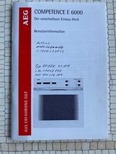 Pos. 36:  Benutzerinformations-Heft für  AEG Elektroherd Competence E6000-M