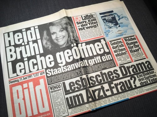 Bildzeitung bild 1991 - 11.06.1991, *