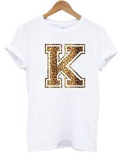 Individuelles Leoparden Top T-Shirt Grafikdruck Text Hipster Tumblr Shop Bekleidung 