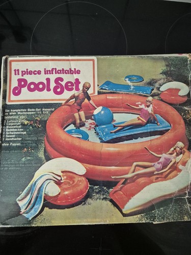 Poolset für barbies - poolset, 70er