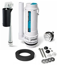 Dual toilet flush valve - flush, +