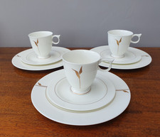 3x Gedeck Kaffeegedeck 3tlg Hutschenreuther Ballerine New Balance Bone China