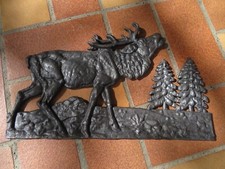 Metallguss jagdbild hirsch - jagdbild,