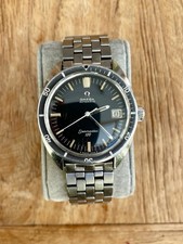 OMEGA Seamaster schwarzes Zifferblatt Herrenuhr - 166.027