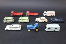 Vintage Lesney Matchbox Milk Float Greyhound Cadillac Caravan Esso Pipe Truck