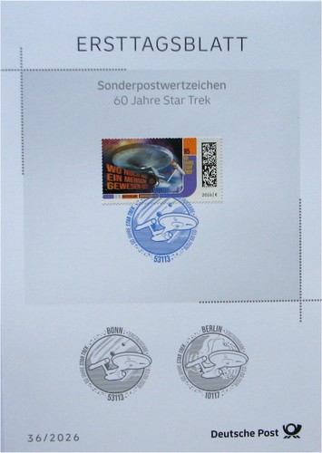 Etb ersttagsblatt star trek - etb,