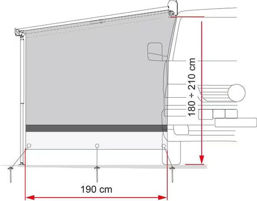 Fiamma sun view side - sun, van