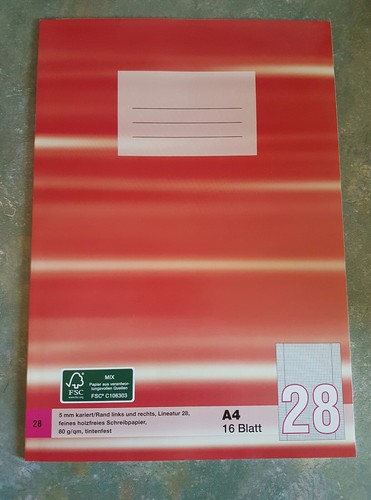 Schulhefte kariert - schulhefte, a4