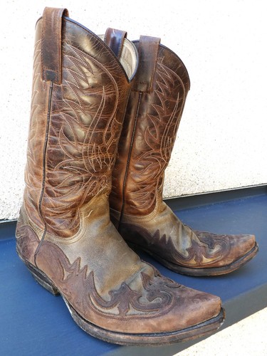 Braune sendra cowboystiefel - braune,