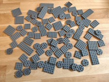 LEGO Konvolut Bausteine Diverse Platten Dunkelgrau