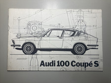 ~1970 Prospekt Audi 100 Coupe S / Auto Oldtimer