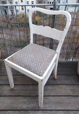 Antiker Stuhl ca 100 Jahre Massivholz Polsterstuhl Sessel LandhauS shabby chick