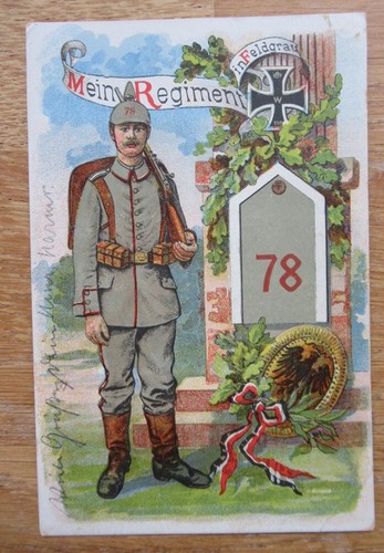 Postkarte infanterie regiment - postkarte,