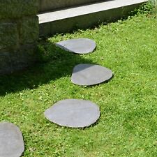 Naturstein Trittsteine Trittplatten Flussstein rund Garten poliert wohnfreuden