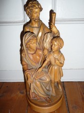 Josef + Maria und Jesus Tempel Holz Figur Heilige Familie Wunderschön!