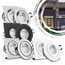 LED Bad Einbaustrahler Set